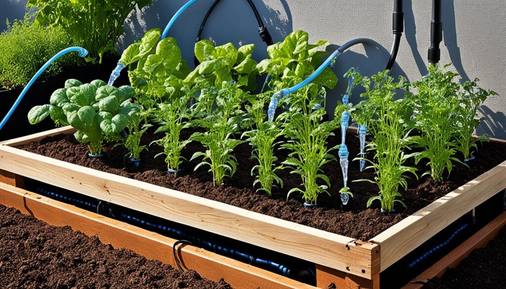 drip irrigation for raised beds