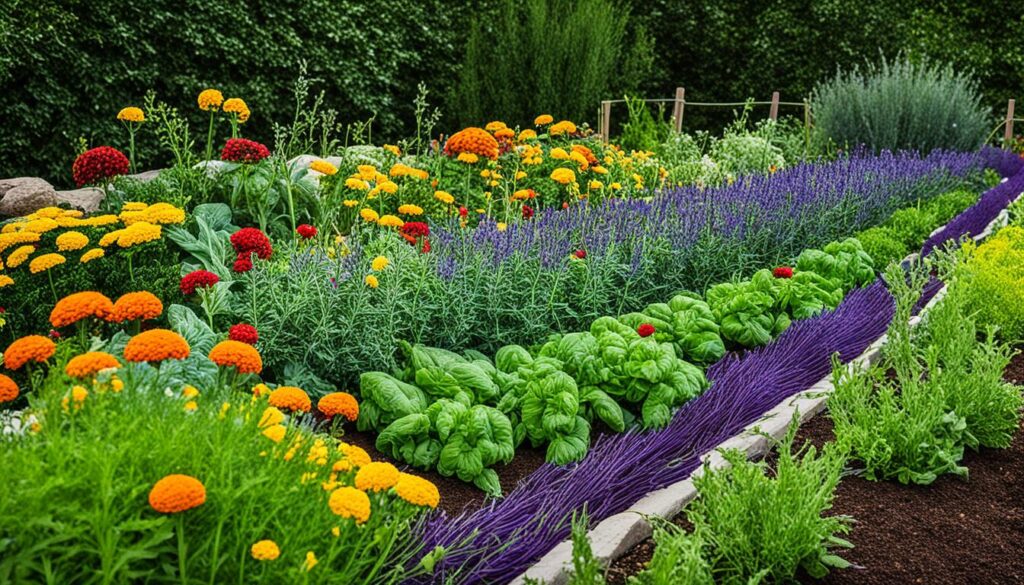 Companion planting for pest control