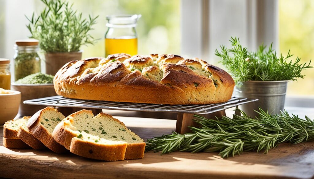 Herb-infused baked goods