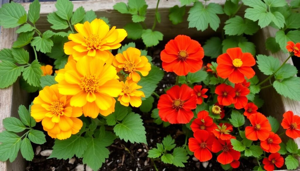 Marigolds and Nasturtiums