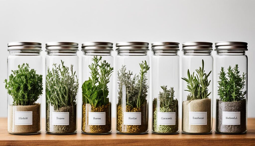 airtight containers for dried herbs