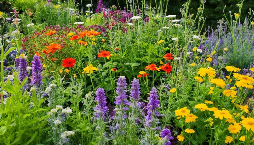 companion planting flowers and herbs