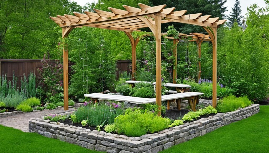 garden structure placement